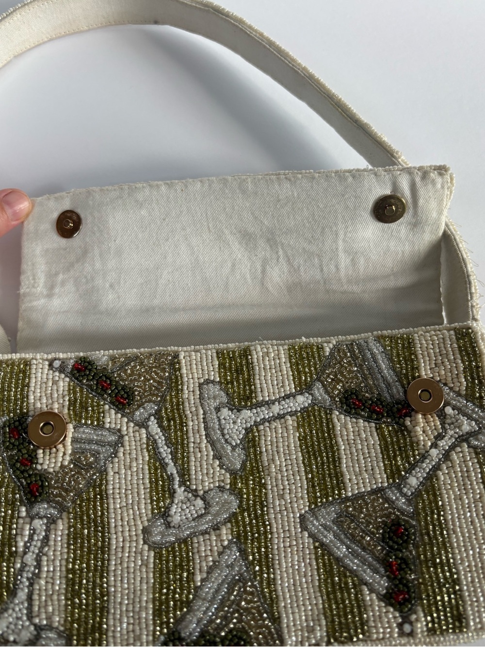 NWOT Anthropologie The Fiona Beaded Bag Food & Drink Edition - Picture 9 of 14
